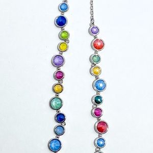 Touchstone Crystal by Swarovski All Around Multi-Color Necklace